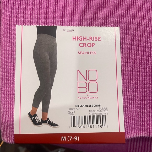 🆕 No Boundaries High Rise Seamless Junior Leggings, Purple - Picture 7 of 7